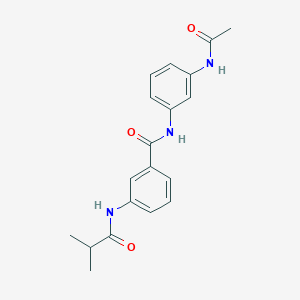 N-[3-(acetylamino)phenyl]-3-(isobutyrylamino)benzamide