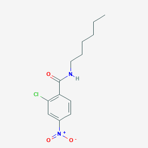 molecular formula C13H17ClN2O3 B404919 2-chloro-N-hexyl-4-nitrobenzamide CAS No. 329940-60-5