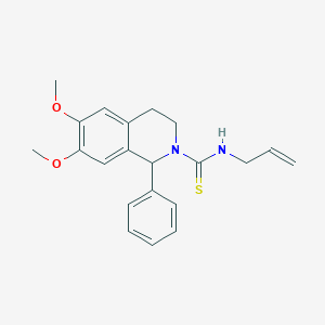 molecular formula C21H24N2O2S B4049211 N-allyl-6,7-dimethoxy-1-phenyl-3,4-dihydro-2(1H)-isoquinolinecarbothioamide 