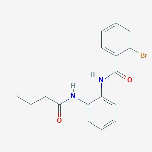 molecular formula C17H17BrN2O2 B4049214 2-bromo-N-[2-(butanoylamino)phenyl]benzamide 