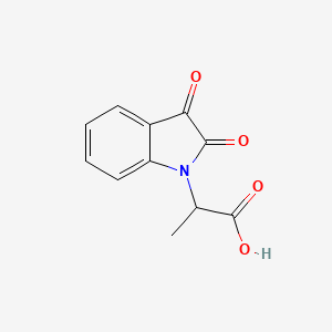 molecular formula C11H9NO4 B4049231 2-(2,3-dioxo-2,3-dihydro-1H-indol-1-yl)propanoic acid CAS No. 19612-69-2