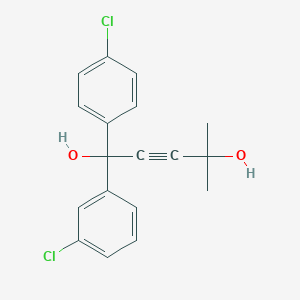 1-(3-Chlorophenyl)-1-(4-chlorophenyl)-4-methylpent-2-yne-1,4-diol