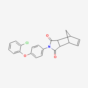 2-[4-(2-chlorophenoxy)phenyl]-3a,4,7,7a-tetrahydro-1H-4,7-methanoisoindole-1,3(2H)-dione