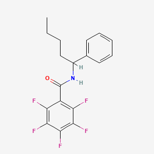 2,3,4,5,6-pentafluoro-N-(1-phenylpentyl)benzamide