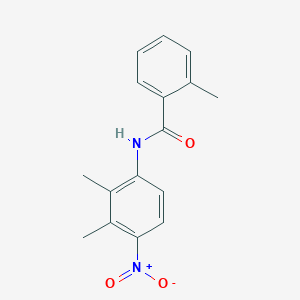 molecular formula C16H16N2O3 B4049305 N-(2,3-dimethyl-4-nitrophenyl)-2-methylbenzamide 