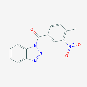 molecular formula C14H10N4O3 B404932 Benzotriazole, 1-(4-methyl-3-nitrobenzoyl)- 