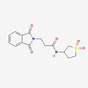 N-(1,1-dioxidotetrahydrothiophen-3-yl)-3-(1,3-dioxo-1,3-dihydro-2H-isoindol-2-yl)propanamide