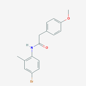 molecular formula C16H16BrNO2 B404933 N-(4-bromo-2-methylphenyl)-2-(4-methoxyphenyl)acetamide 