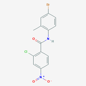 molecular formula C14H10BrClN2O3 B404937 N-(4-bromo-2-methylphenyl)-2-chloro-4-nitrobenzamide 