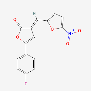 5-(4-fluorophenyl)-3-[(5-nitro-2-furyl)methylene]-2(3H)-furanone