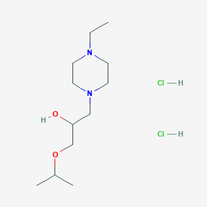 molecular formula C12H28Cl2N2O2 B4049380 1-(4-乙基-1-哌嗪基)-3-异丙氧基-2-丙醇二盐酸盐 