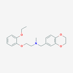 (2,3-dihydro-1,4-benzodioxin-6-ylmethyl)[2-(2-ethoxyphenoxy)ethyl]methylamine