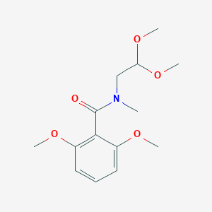 molecular formula C14H21NO5 B404939 N-(2,2-dimethoxyethyl)-2,6-dimethoxy-N-methylbenzamide 