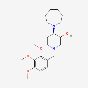 (3R,4R)-4-(azepan-1-yl)-1-[(2,3,4-trimethoxyphenyl)methyl]piperidin-3-ol