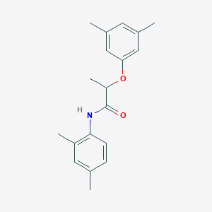 molecular formula C19H23NO2 B4049415 2-(3,5-dimethylphenoxy)-N-(2,4-dimethylphenyl)propanamide 