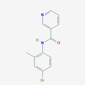 molecular formula C13H11BrN2O B404944 N-(4-bromo-2-methylphenyl)pyridine-3-carboxamide 