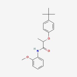 molecular formula C20H25NO3 B4049462 2-(4-叔丁基苯氧基)-N-(2-甲氧基苯基)丙酰胺 