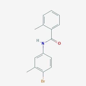 molecular formula C15H14BrNO B404947 N-(4-bromo-3-methylphenyl)-2-methylbenzamide 