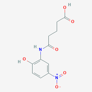 molecular formula C11H12N2O6 B4049499 5-[(2-hydroxy-5-nitrophenyl)amino]-5-oxopentanoic acid 