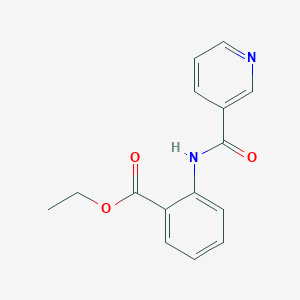 molecular formula C15H14N2O3 B404950 2-[(Pyridine-3-carbonyl)-amino]-benzoic acid ethyl ester 
