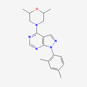 4-(2,6-dimethyl-4-morpholinyl)-1-(2,4-dimethylphenyl)-1H-pyrazolo[3,4-d]pyrimidine