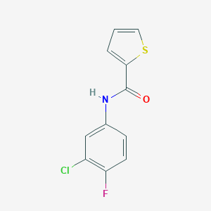 molecular formula C11H7ClFNOS B404951 N-(3-chloro-4-fluorophenyl)-2-thiophenecarboxamide 