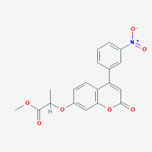 methyl 2-{[4-(3-nitrophenyl)-2-oxo-2H-chromen-7-yl]oxy}propanoate