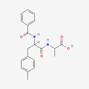 molecular formula C20H22N2O4 B4049571 N-benzoyl-4-methylphenylalanylalanine 