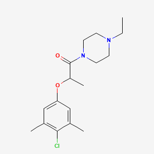 1-[2-(4-chloro-3,5-dimethylphenoxy)propanoyl]-4-ethylpiperazine