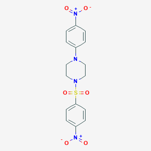 molecular formula C16H16N4O6S B404960 1-(4-Nitro-benzenesulfonyl)-4-(4-nitro-phenyl)-piperazine 