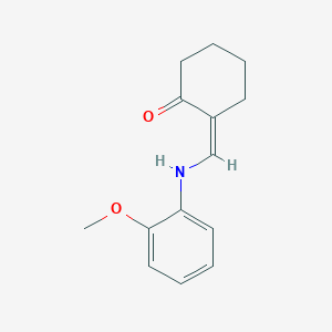 molecular formula C14H17NO2 B4049604 (2Z)-2-[(2-methoxyanilino)methylidene]cyclohexan-1-one 