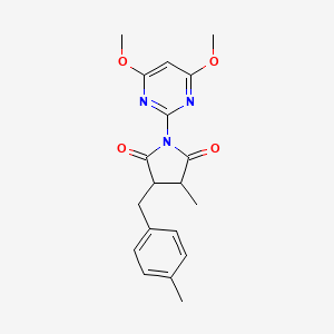 1-(4,6-dimethoxy-2-pyrimidinyl)-3-methyl-4-(4-methylbenzyl)-2,5-pyrrolidinedione