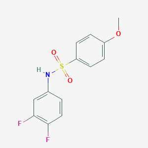molecular formula C13H11F2NO3S B404965 N-(3,4-difluorophenyl)-4-methoxybenzenesulfonamide CAS No. 330468-51-4