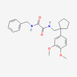 N-benzyl-N'-{[1-(3,4-dimethoxyphenyl)cyclopentyl]methyl}ethanediamide