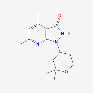 1-(2,2-dimethyltetrahydro-2H-pyran-4-yl)-4,6-dimethyl-1H-pyrazolo[3,4-b]pyridin-3-ol