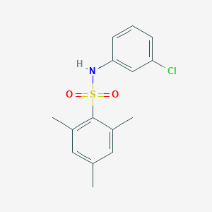 molecular formula C15H16ClNO2S B404968 N-(3-chlorophenyl)-2,4,6-trimethylbenzenesulfonamide CAS No. 330468-56-9