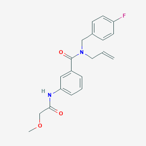 N-allyl-N-(4-fluorobenzyl)-3-[(methoxyacetyl)amino]benzamide