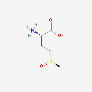 molecular formula C5H11NO3S B040497 (2S)-2-氮杂环氧基-4-[(R)-甲基亚磺酰基]丁酸酯 CAS No. 121249-48-7