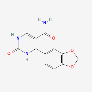 4-(1,3-benzodioxol-5-yl)-6-methyl-2-oxo-3,4-dihydro-1H-pyrimidine-5-carboxamide