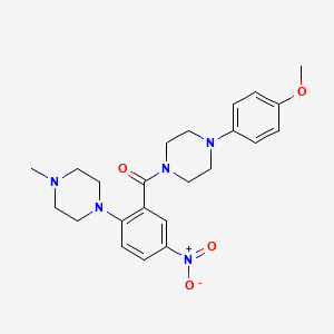 1-(4-methoxyphenyl)-4-[2-(4-methyl-1-piperazinyl)-5-nitrobenzoyl]piperazine