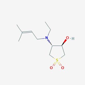 (3R,4R)-4-[ethyl(3-methylbut-2-enyl)amino]-1,1-dioxothiolan-3-ol