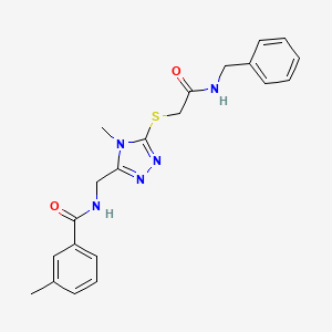 N-[(5-{[2-(benzylamino)-2-oxoethyl]sulfanyl}-4-methyl-4H-1,2,4-triazol-3-yl)methyl]-3-methylbenzamide