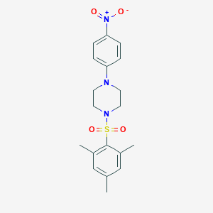 molecular formula C19H23N3O4S B404978 1-(Mesitylsulfonyl)-4-(4-nitrophenyl)piperazine CAS No. 5567-79-3