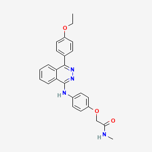 molecular formula C25H24N4O3 B4049786 2-(4-{[4-(4-ethoxyphenyl)-1-phthalazinyl]amino}phenoxy)-N-methylacetamide 