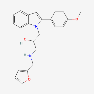 1-(Furan-2-ylmethylamino)-3-[2-(4-methoxyphenyl)indol-1-yl]propan-2-ol