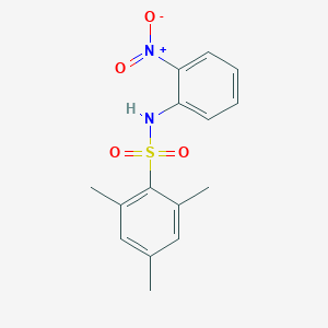 molecular formula C15H16N2O4S B404980 2,4,6-trimethyl-N-(2-nitrophenyl)benzenesulfonamide 