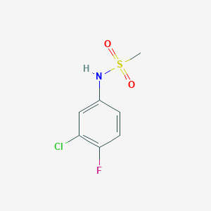 molecular formula C7H7ClFNO2S B404981 N-(3-chloro-4-fluorophenyl)methanesulfonamide CAS No. 71270-60-5