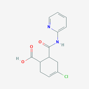 4-Chloro-6-(pyridin-2-ylcarbamoyl)cyclohex-3-ene-1-carboxylic acid