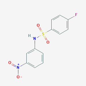 molecular formula C12H9FN2O4S B404983 4-fluoro-N-(3-nitrophenyl)benzenesulfonamide CAS No. 1766-58-1