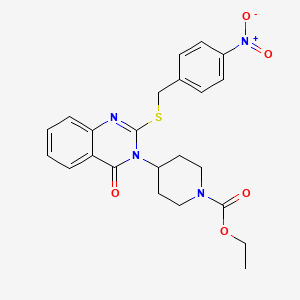 ethyl 4-[2-[(4-nitrobenzyl)thio]-4-oxo-3(4H)-quinazolinyl]-1-piperidinecarboxylate